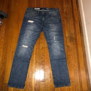 Men gap 1969 slim distress jeans size 34x32